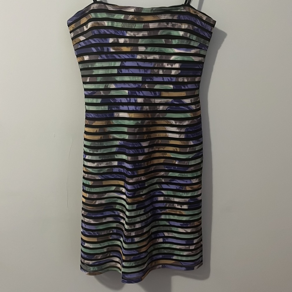 BCBGMaxazria Strapless Silk Cocktail Dress Size 2